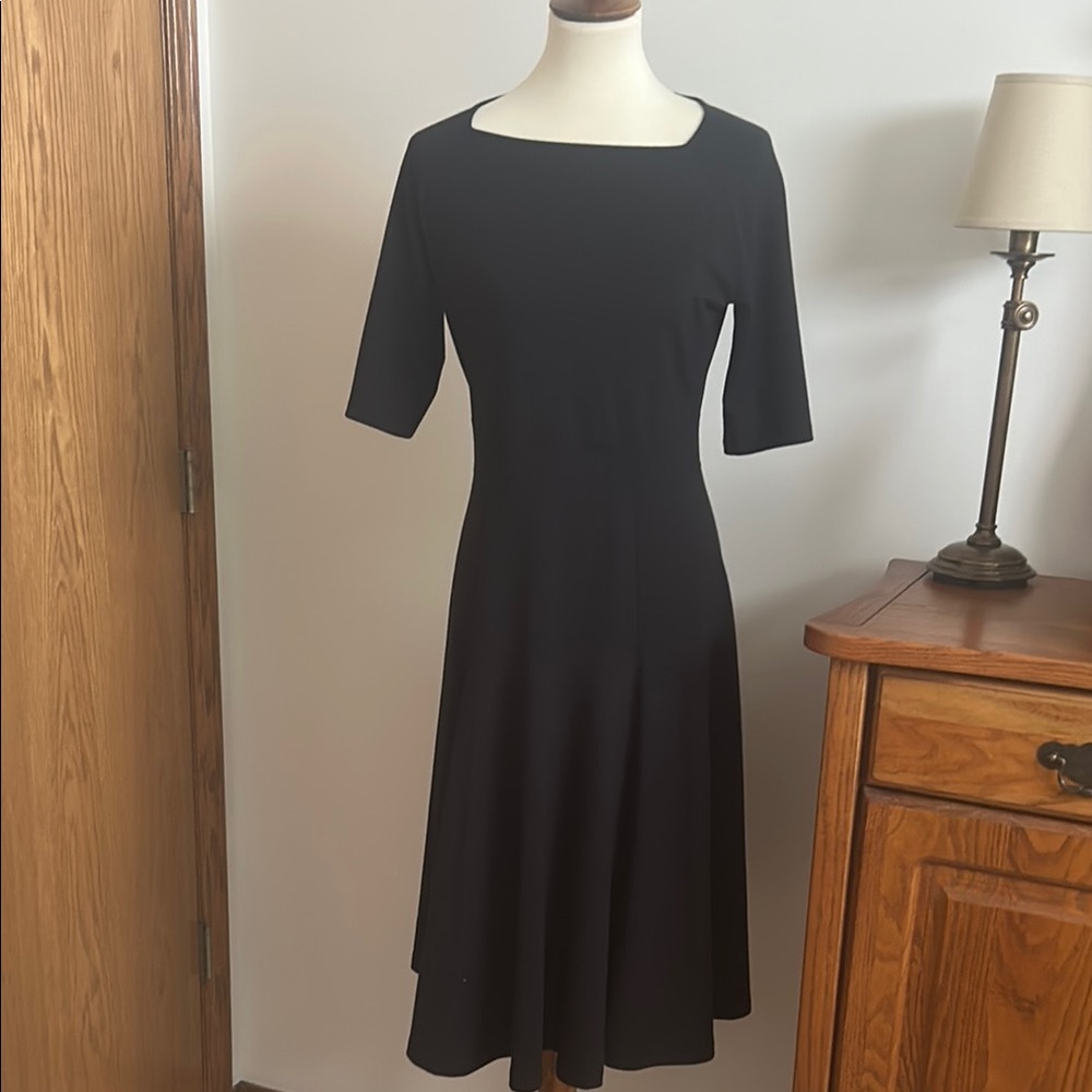 Lands’ End Black Dress